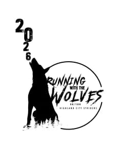 Running with the Wolves 5K/10K 2026 logo