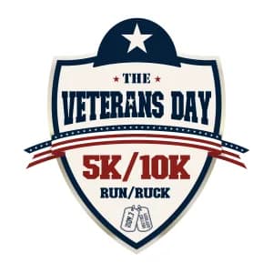 2026 Veterans Day 5K, 10K & Ruck logo