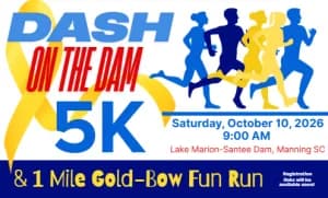 Dash on the Dam 5K 2026 logo