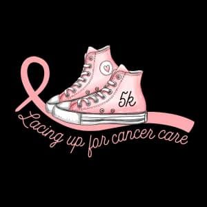 Lacing Up for Cancer Care 5k & 1mile run/walk & rock 2026 logo