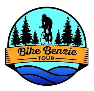 Bike Benzie Tour sponsored by Benzie Sunrise Rotary 2026 logo