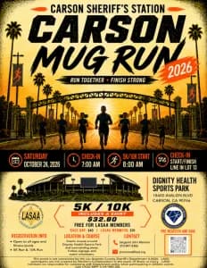LASAA Mug Run - LASD Carson Station 2026 logo
