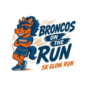 Broncos on the Run 2026 logo