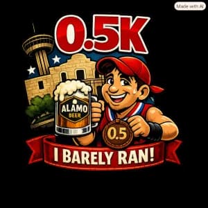 I Can't Bexar Another Race 0.5k 2026 logo