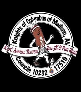 9th Annual KofC Tootsie Roll 5K & Fun Run 2026 logo