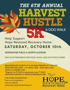 Harvest Hustle 5K & Dog Walk 2026 logo