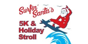 Surfin' Santa's Christmas In July 5k & Holiday Stroll 2026 logo