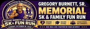 Gregory Burnett, Sr. Memorial 5K & Fun Run 2026 logo