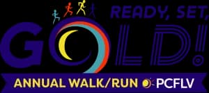 PCFLV's 17th Annual Ready, Set, Gold 5K Walk/8K Run/Kids' Fun Run (Virtual Option Available) presented by Heavy and Highway Contruction Laborers' Local 158 2026 logo
