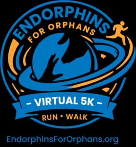 Endorphins for Orphans Virtual 5K 2026 logo