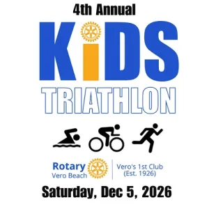 Rotary Kids Triathlon Vero Beach 2026 logo