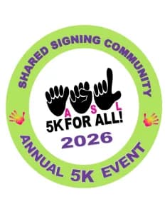 ASL-for-All 5K (Walk, Run & Roll) 2026 logo