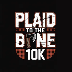 Plaid to the Bone 10K 2026 logo