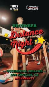 California December Distance Night 2026 logo