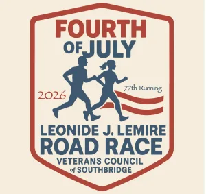 Annual Leonide J. Lemire 4th of July Road Race 2026 logo