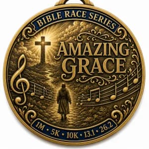 Amazing Virtual Race 2026 | Bible Race Series Run 1M 5K 10K 13.1 26.2 logo