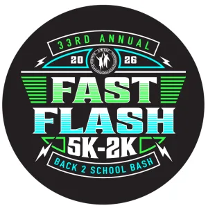 33rd Annual Fast Flash 5k and Back 2 School Bash 2026 logo