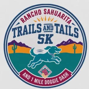 Rancho Sahuarita Trails and Tails 5K 2026 logo