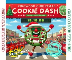 Kingwood Christmas Cookie Dash 2026 logo