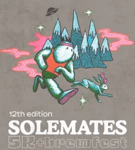 12th edition Sole Mates 5k & Brew Fest presented by Shoes & Brews and Left Hand Brewing 2026 logo