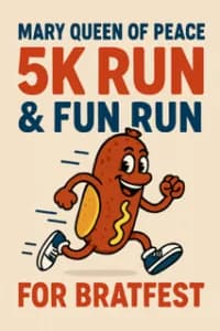MQP Bratfest 5k and 1-mile Fun Run 2026 logo