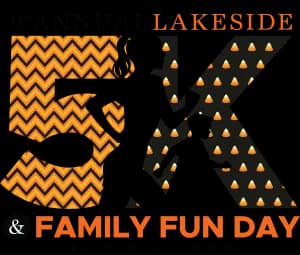9th Annual Lakeside 5K and Family Fun Run and Trunk or Treat Benefiting Ally's Wish 2026 logo