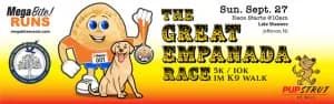 THE EMPANADA 5K/10K AND 2K PUP STRUT 2026 logo