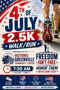 4th of July 2.5K Fun Walk/Run 2026 logo