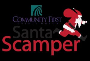 Community First Credit Union Santa Scamper 2026 logo