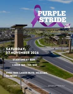 Purple Stride 5k 2026 logo
