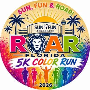 ROAR FLORIDA 5K Color Run 2026 logo