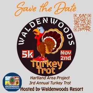 Waldenwoods Turkey Trot - Hartland Area Project Fundraiser 2026 logo