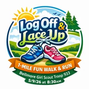 Log Off & Lace Up - 1 Mile Fun Walk & Run! 2026 logo