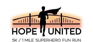Hope United Superhero 5K/1M Fun Run 2026 logo