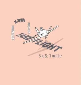 Take Flight 5k & 1 Mile Run 2026 logo