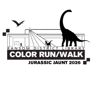 Ransom District Library Color Run: Jurassic Jaunt 2026 logo
