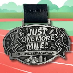 Just One More Mile Race 2026 | Global Running Day Virtual - Only $14! logo