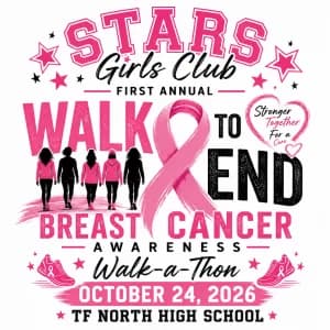 STARS Girls Club Walk to End Breast Cancer Awareness Walk-a-Thon 2026 logo