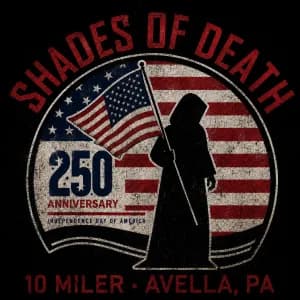 Shades of Death 10 Miler 2026 logo