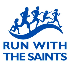 Run with the Saints 2026 logo