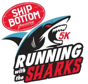 Ship Bottom Brewery's Running With the Sharks 5K 2026 logo