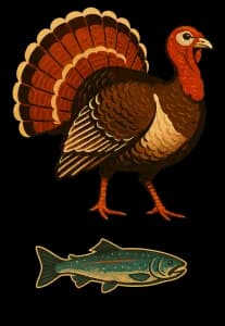 Livingston Manor Turkey "Trout" 5K & 1 Mile Run/Walk 2026 logo