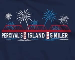 Percival's Island Firecracker 5K Race 2026 logo