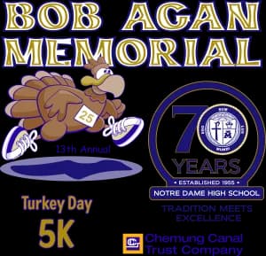 Notre Dame Bob Agan Memorial TD5K 2026 logo