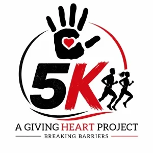 A Giving Heart Project Inc Breaking Barriers 5k 2026 logo