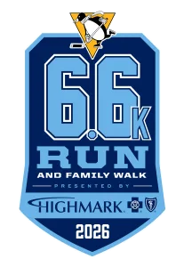 2026 Pittsburgh Penguins 6.6K Run and Family Walk presented by Highmark logo