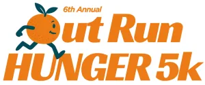 6th annual Out Run Hunger 5k 2026 logo