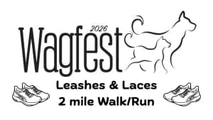 Wagfest Leashes and Laces 2 Mile Walk/Run 2026 logo