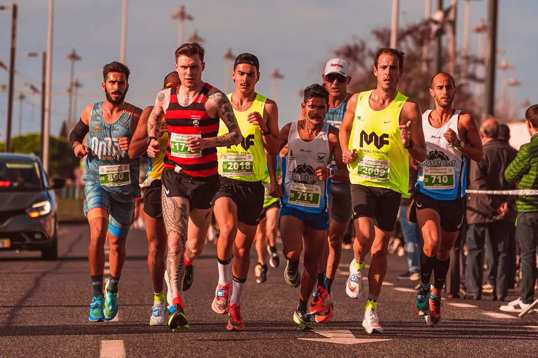 Watermarked race photo preview